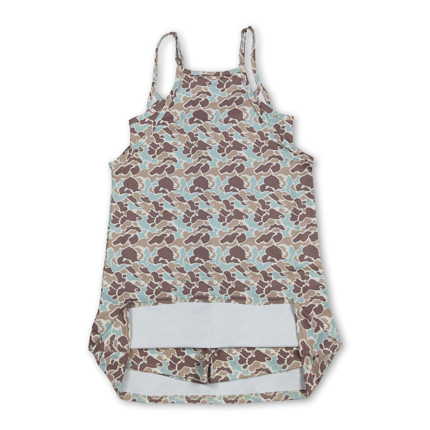 Mint camo straps adult women summer athletic dress
