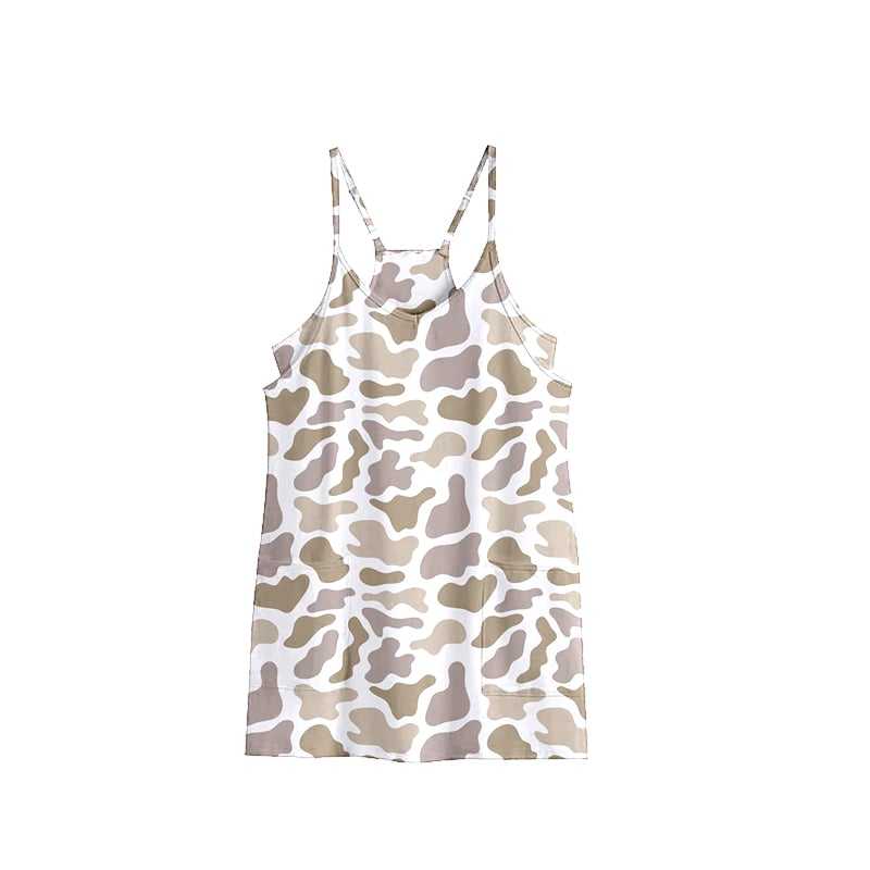 Light camo straps adult women summer athletic dress