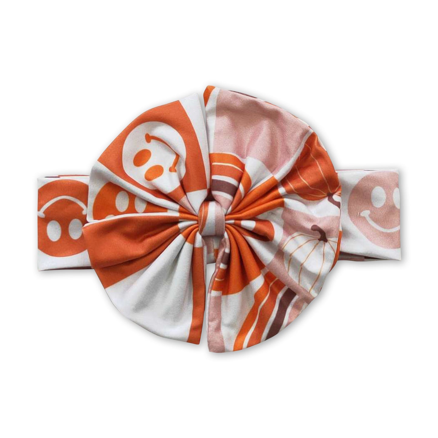 One shoulder smile pumpkin baby girls fall clothing