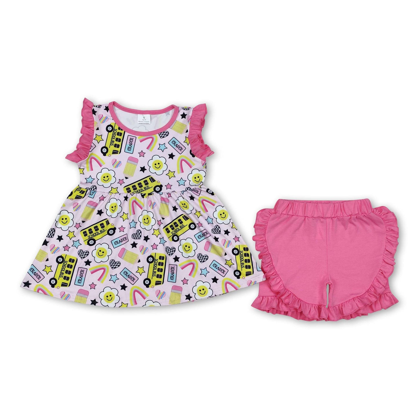 Rainbow eraser floral pencil girls back to school outfits