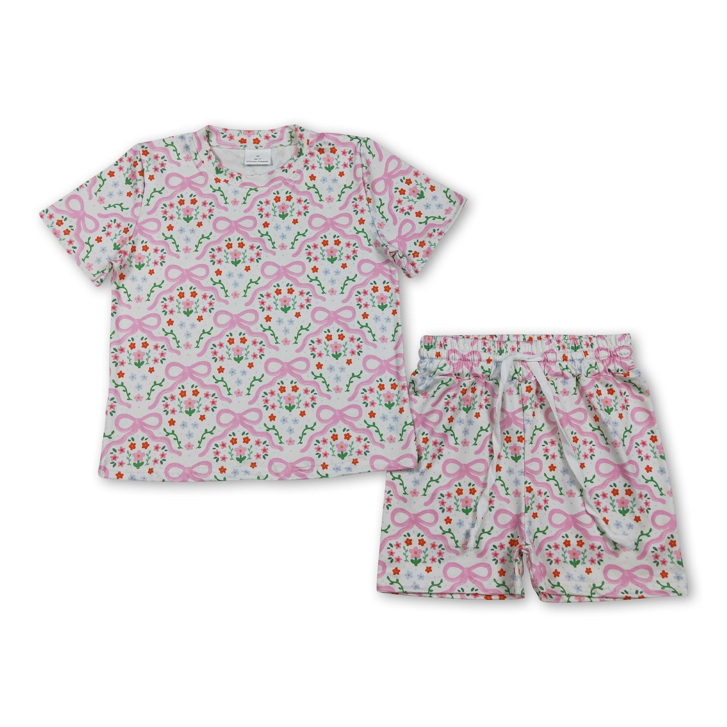 Short sleeves floral bot top shorts kids girls outfits