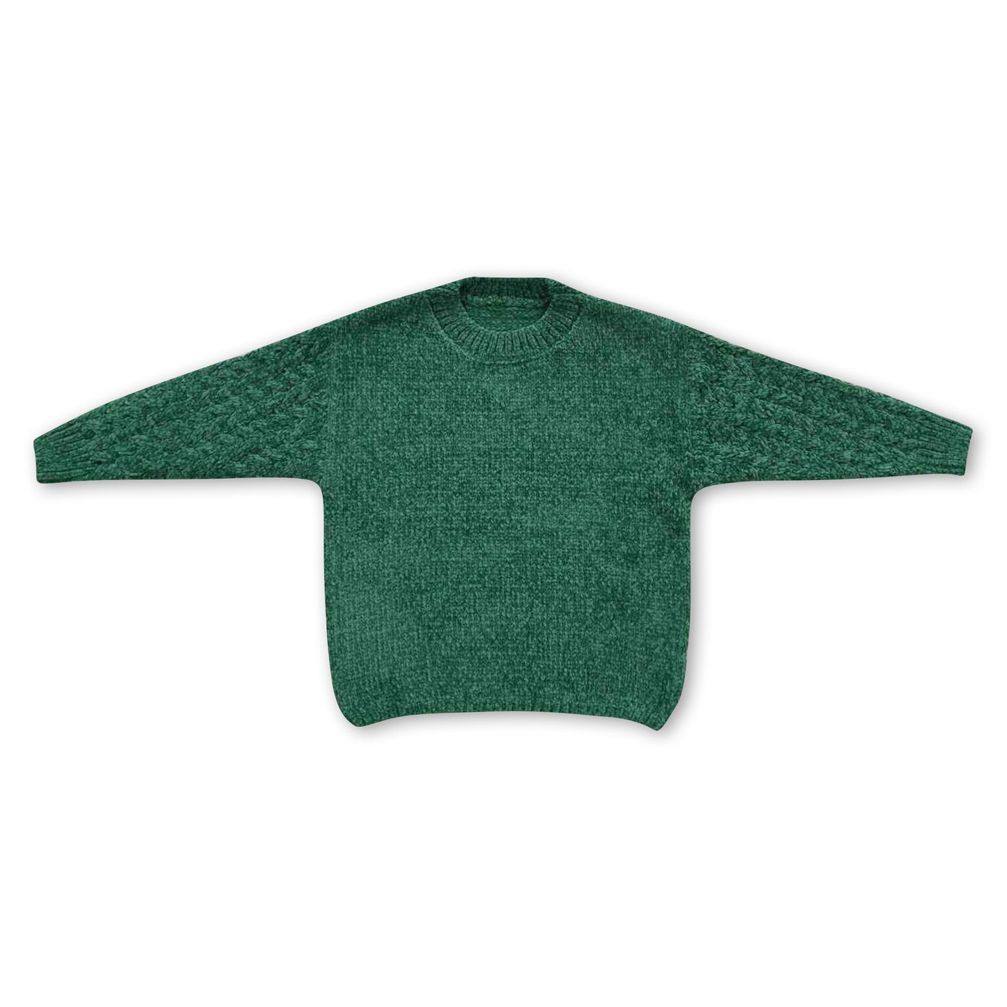 Green kids girls fall winter sweater