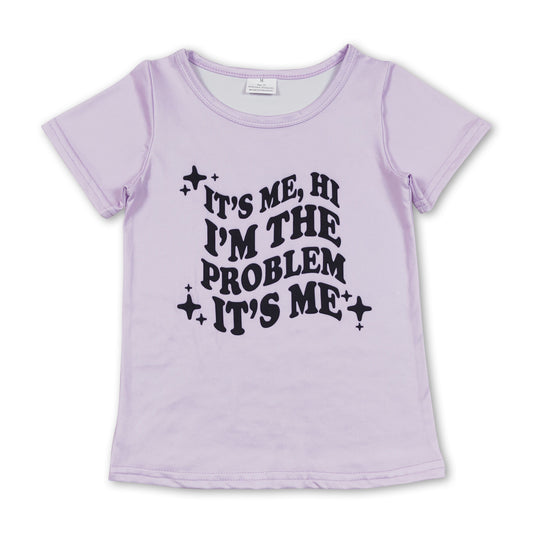 Short sleeves problem kids girls summer shirt