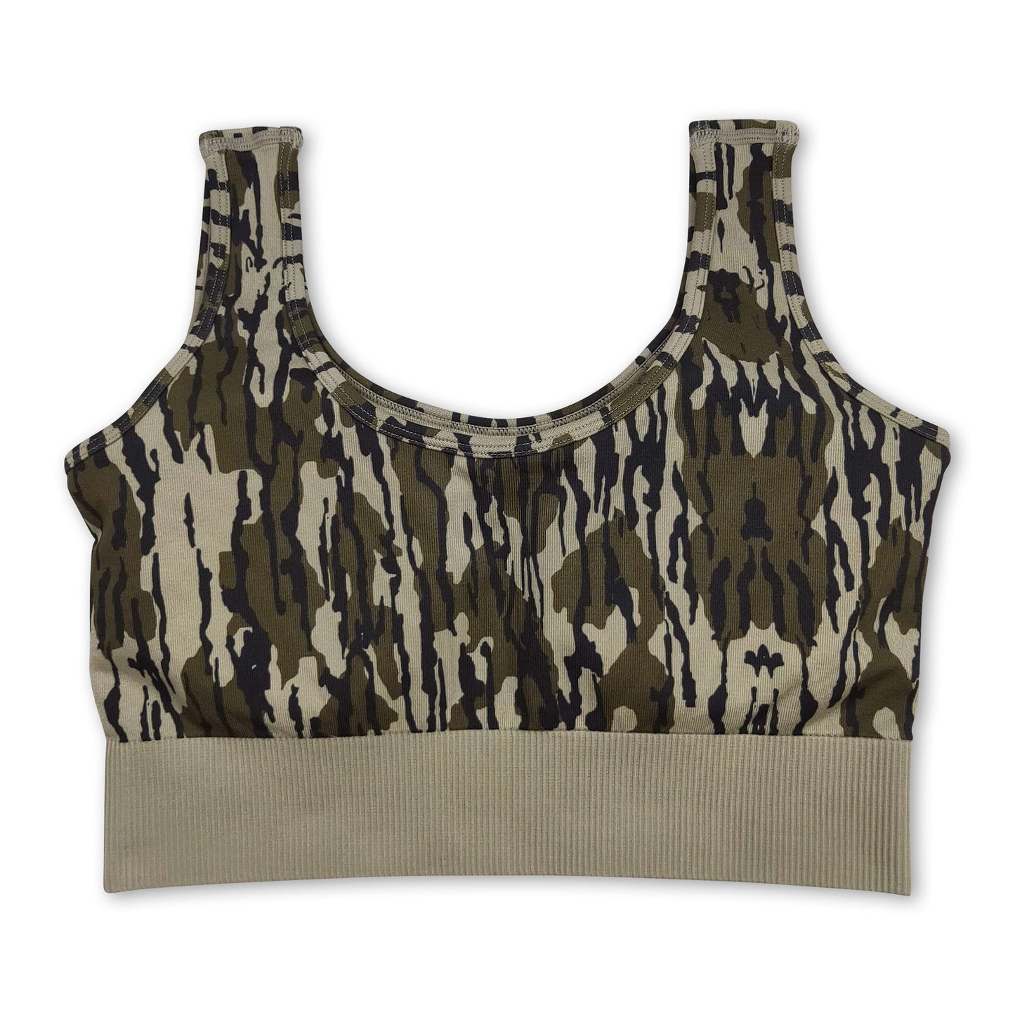 Bottomland camo sleeveless adult women activewear top