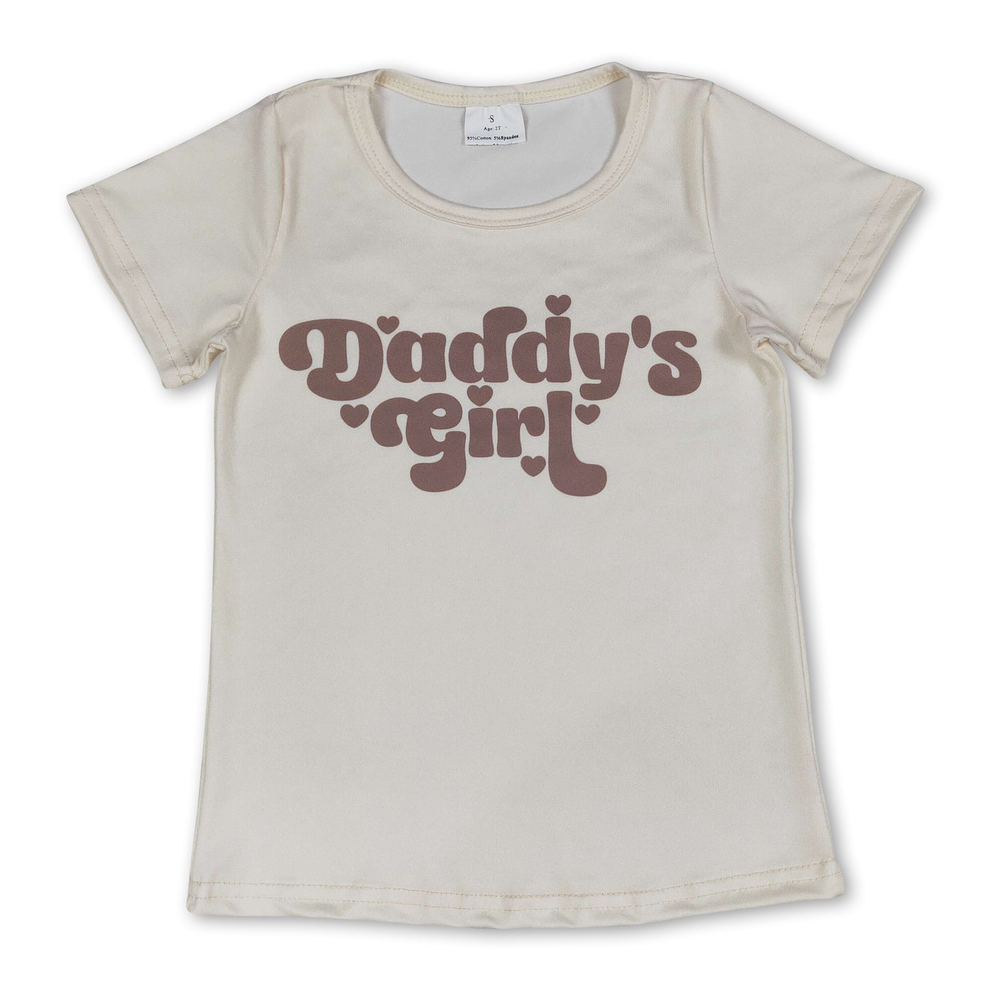 Short sleeves daddy's girl baby kids summer shirt