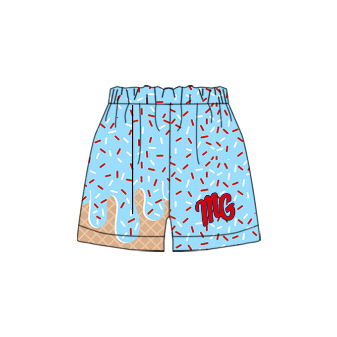 Deadline March 23 blue sprinkle M G kids boys team shorts