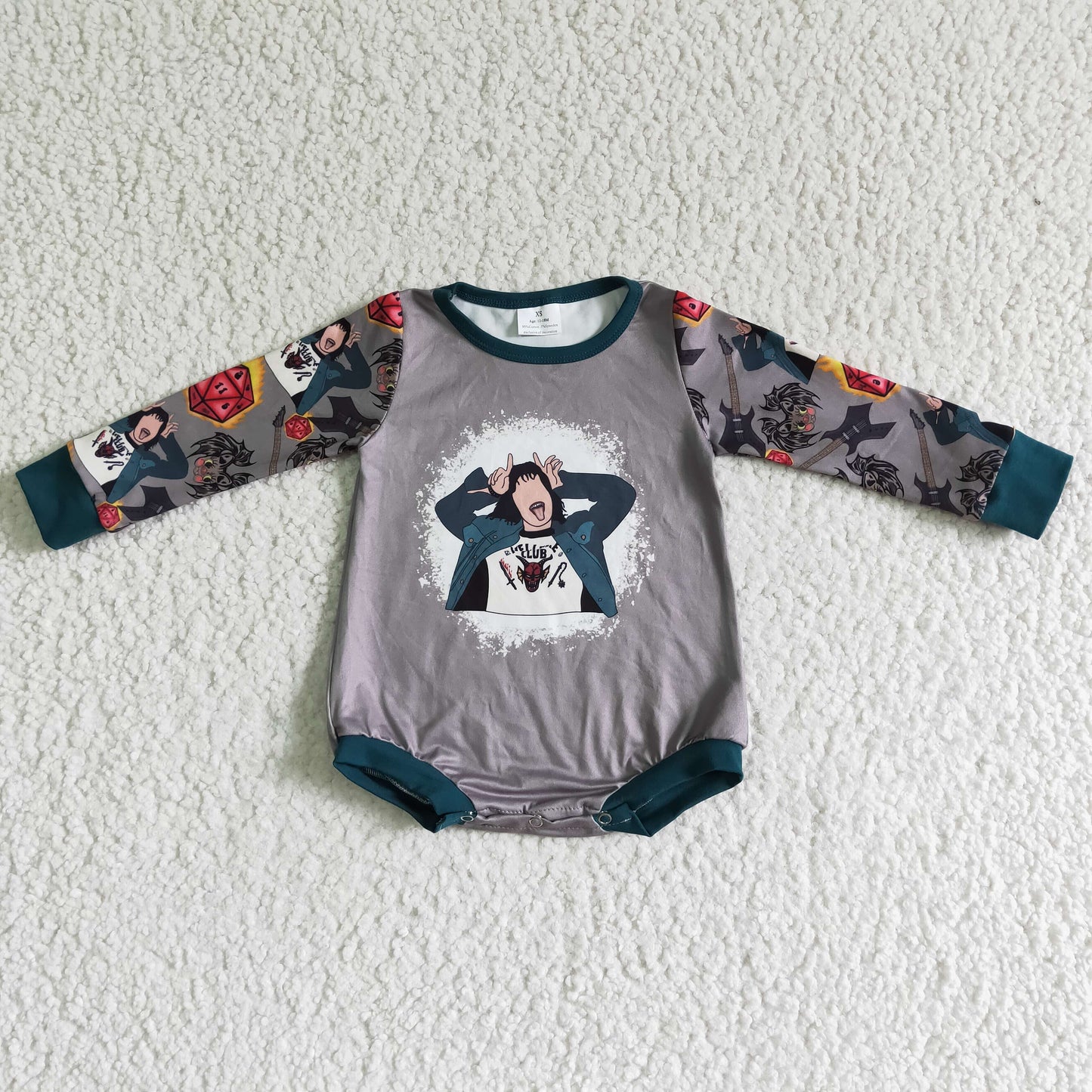 Club long sleeve baby girls Halloween romper