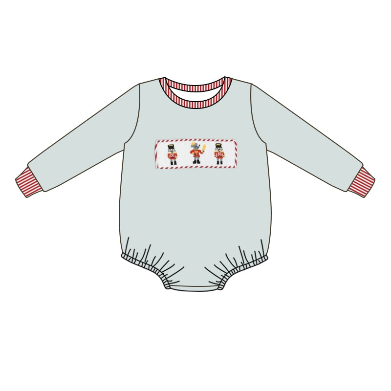 Long sleeves king baby boys Christmas romper