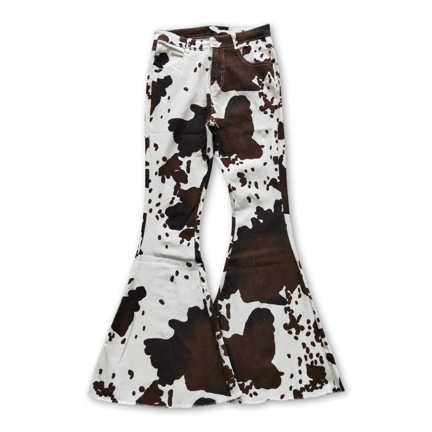 Cow print women denim pants adult jeans