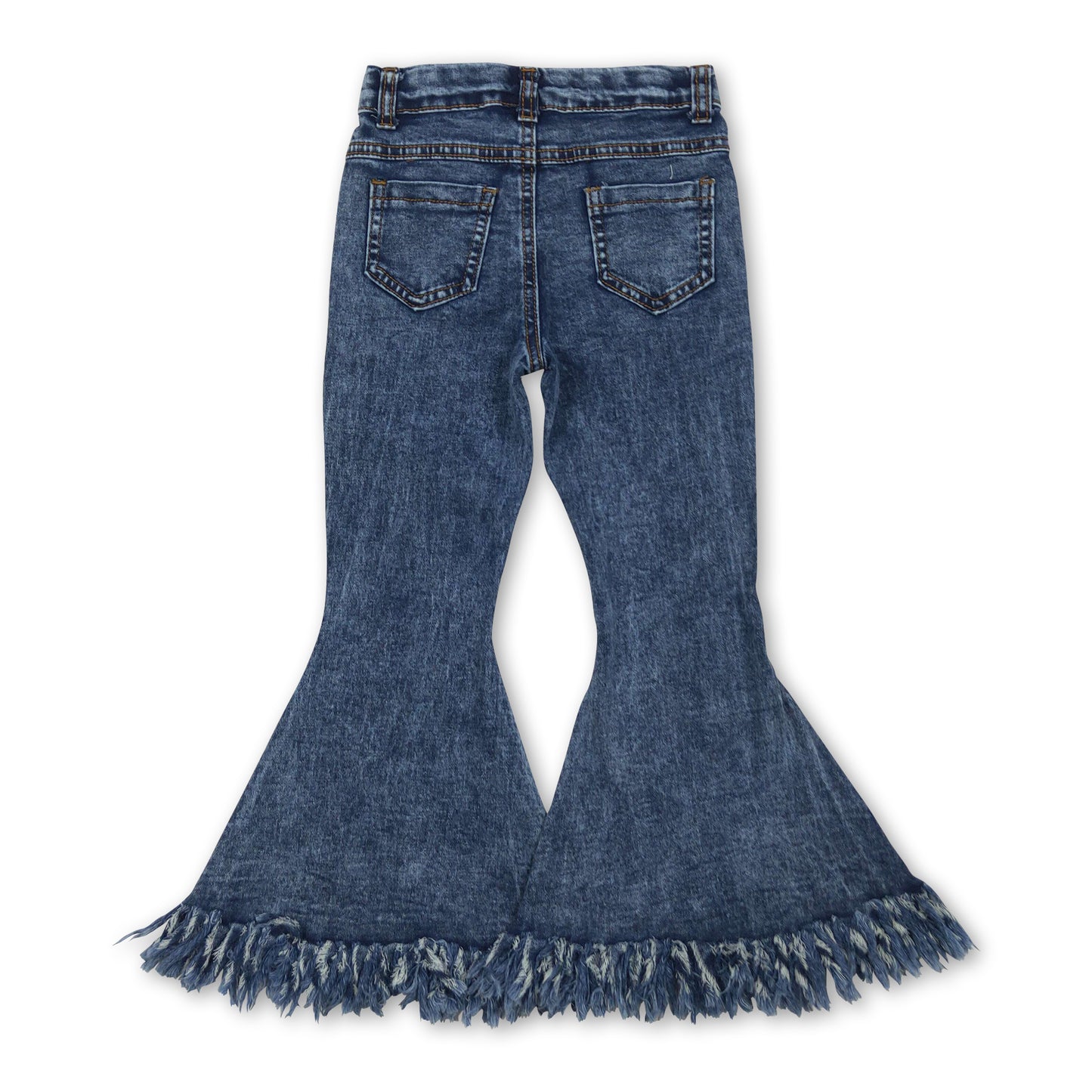 Light tassels denim pants girls bell bottom jeans ship from US