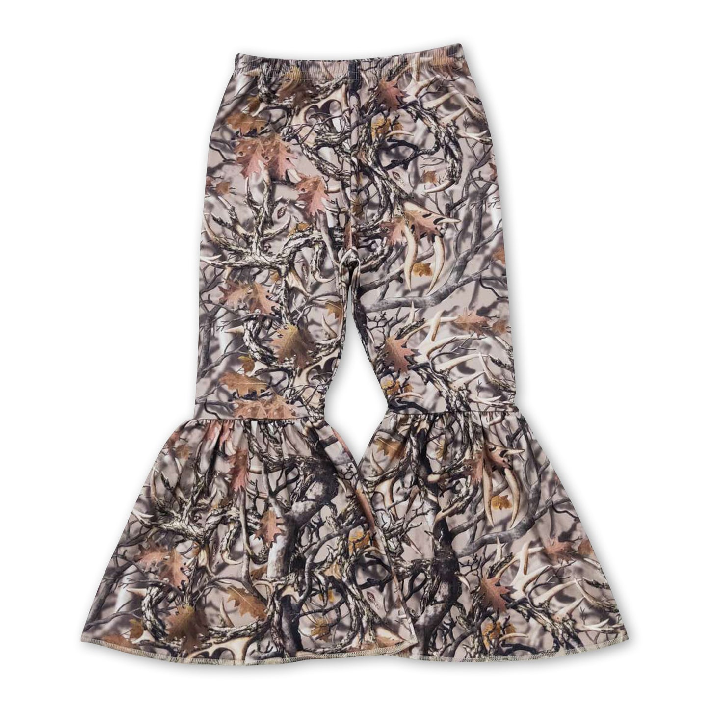 Camo hunting girls bell bottom pants ship from US