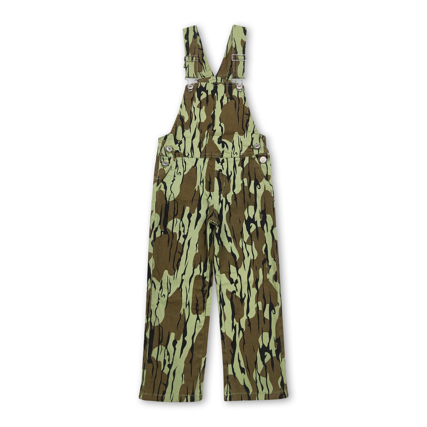Camo hunting denim kids boy overalls