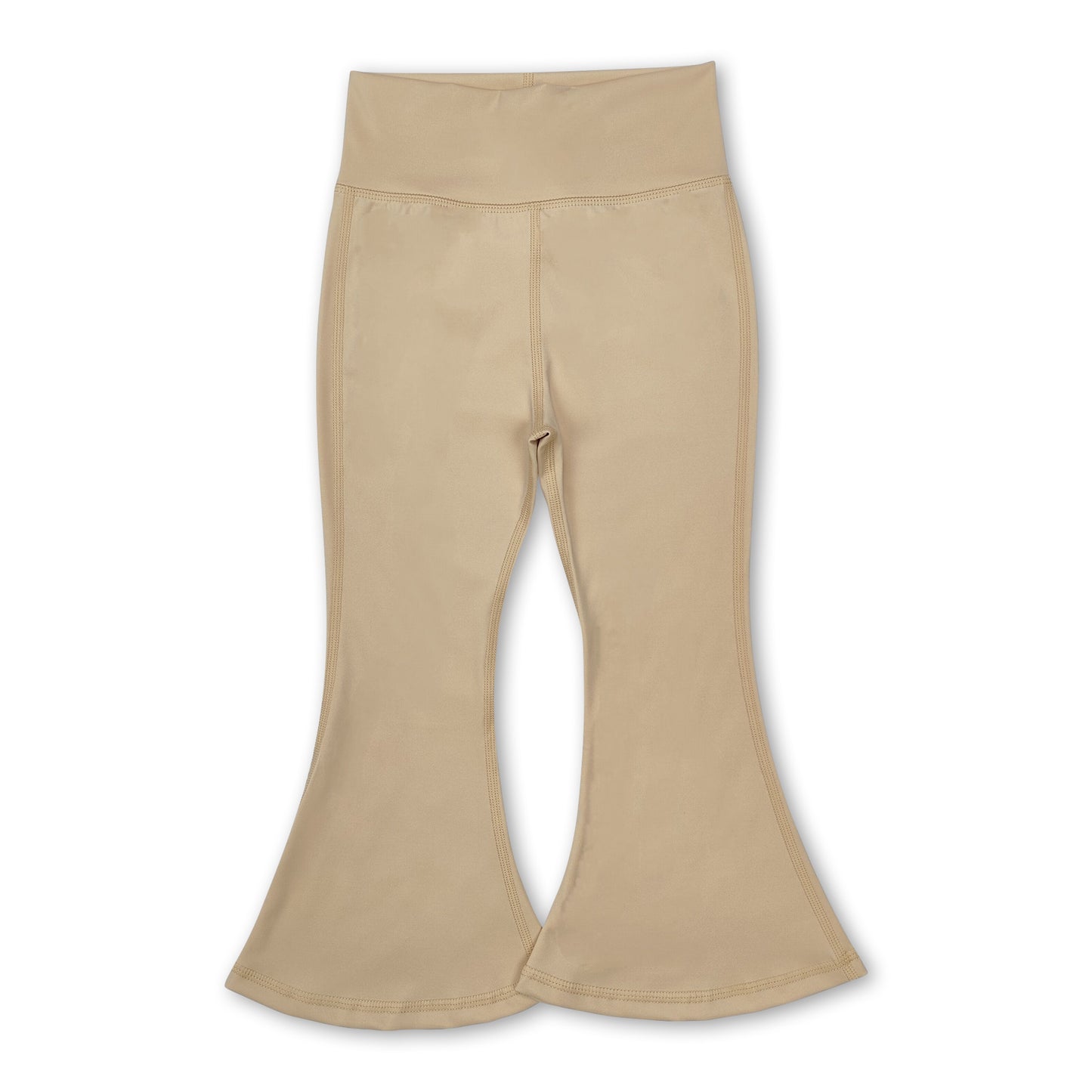 Khaki active wear kids girls yoga pants