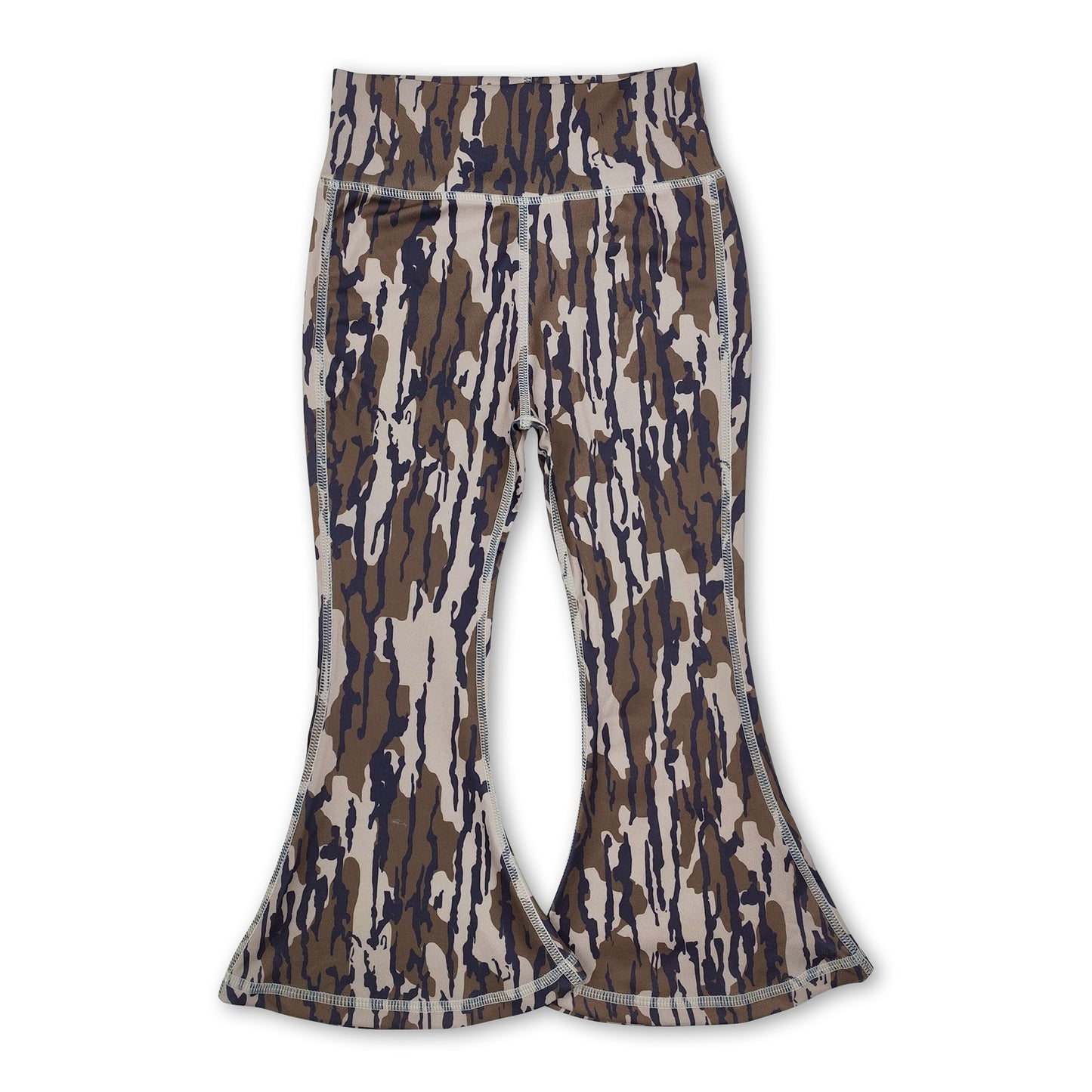 Camo baby girls yoga flare pants