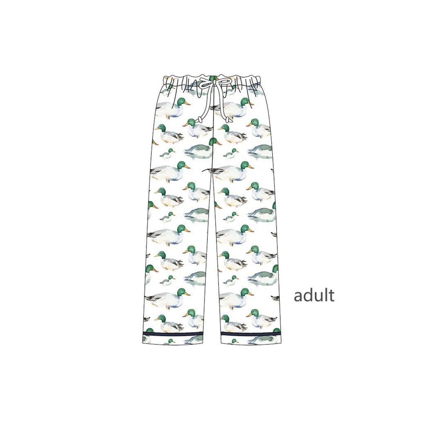 Duck adult sleepwear bottoms pants