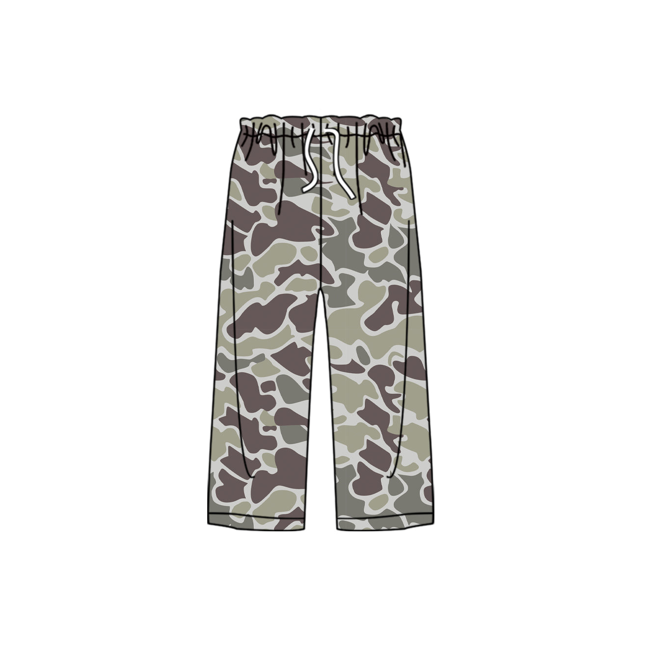Old school camo adult men sleepwear pants