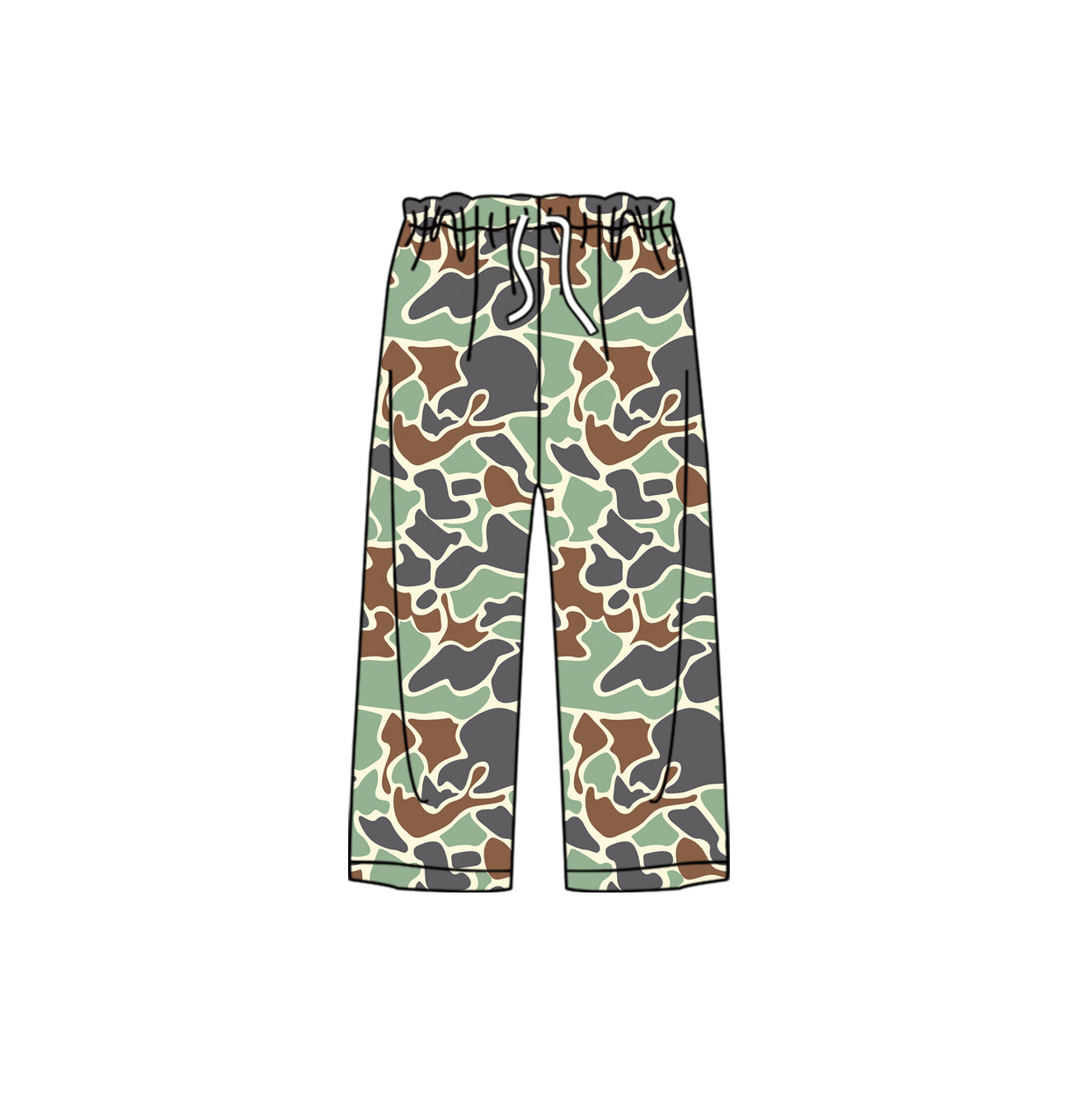 Mint camo adult men sleepwear pants