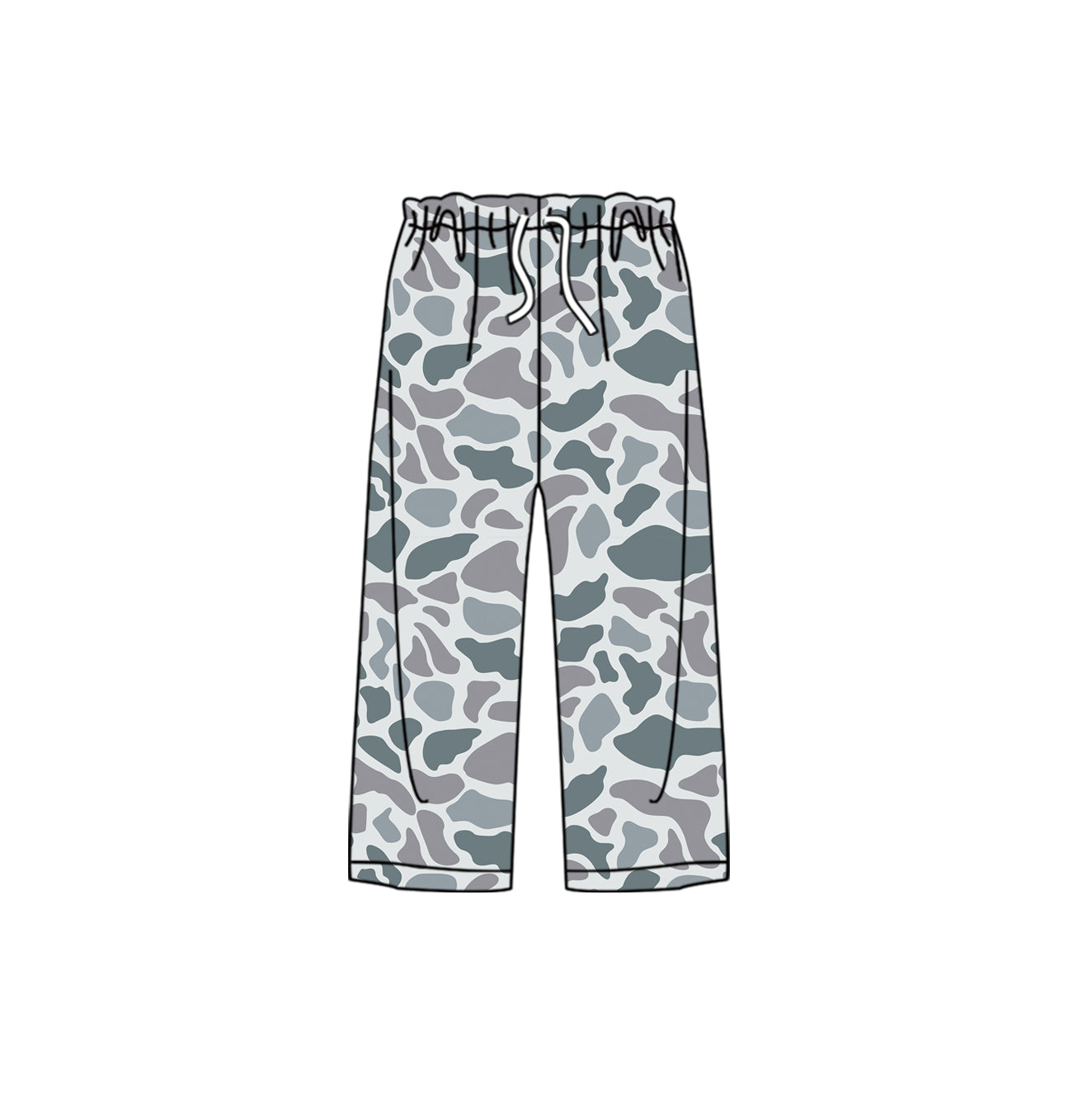 Grey camo adult men sleepwear pants