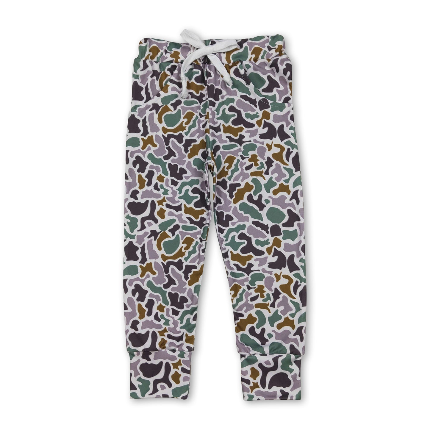 Grey green camo baseball pockets baby boys pants