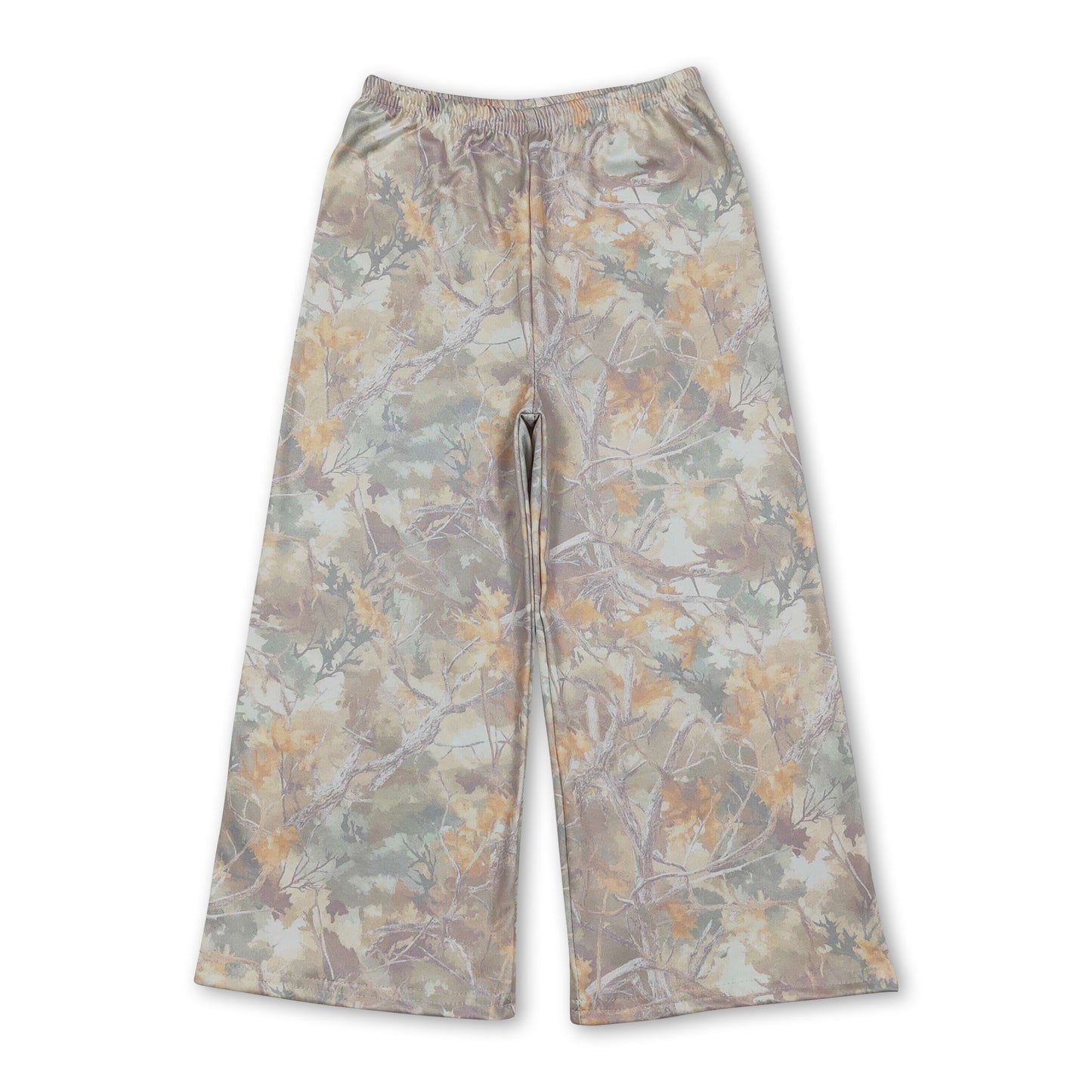 Camo leaves kids girls pants