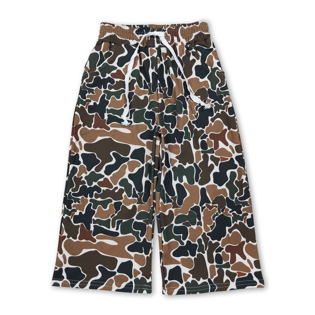 Brown camo hunting kids girls active wear pants