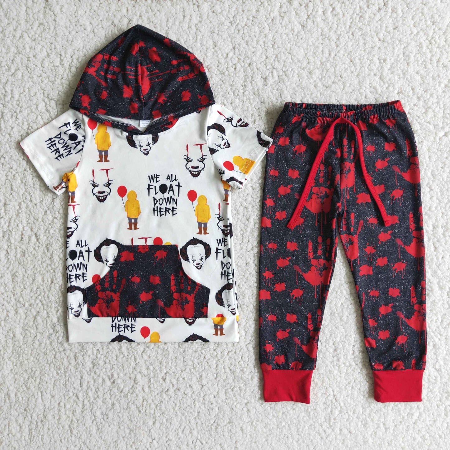 We all float down here boy hoodies Halloween outfits