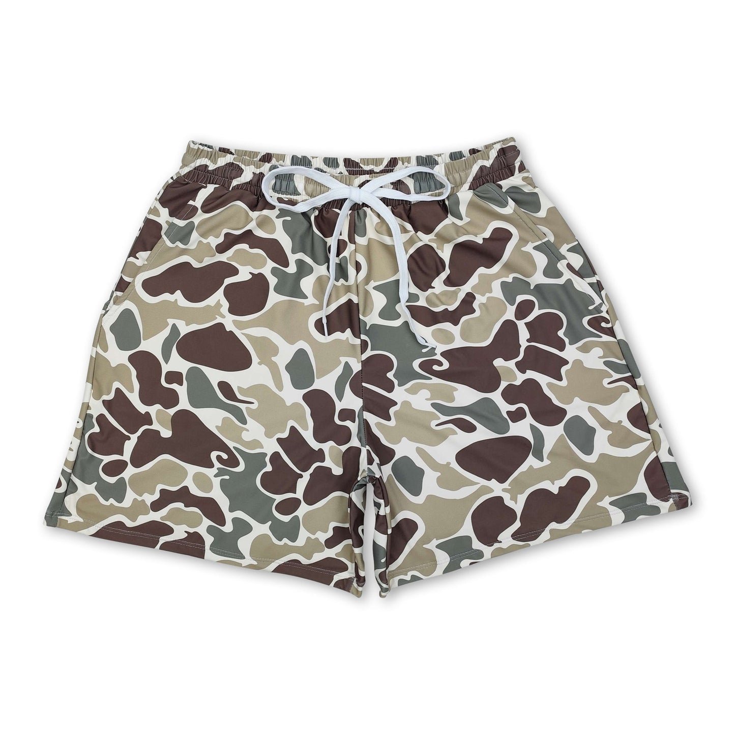 Camo summer adult men swim trunks ship from US