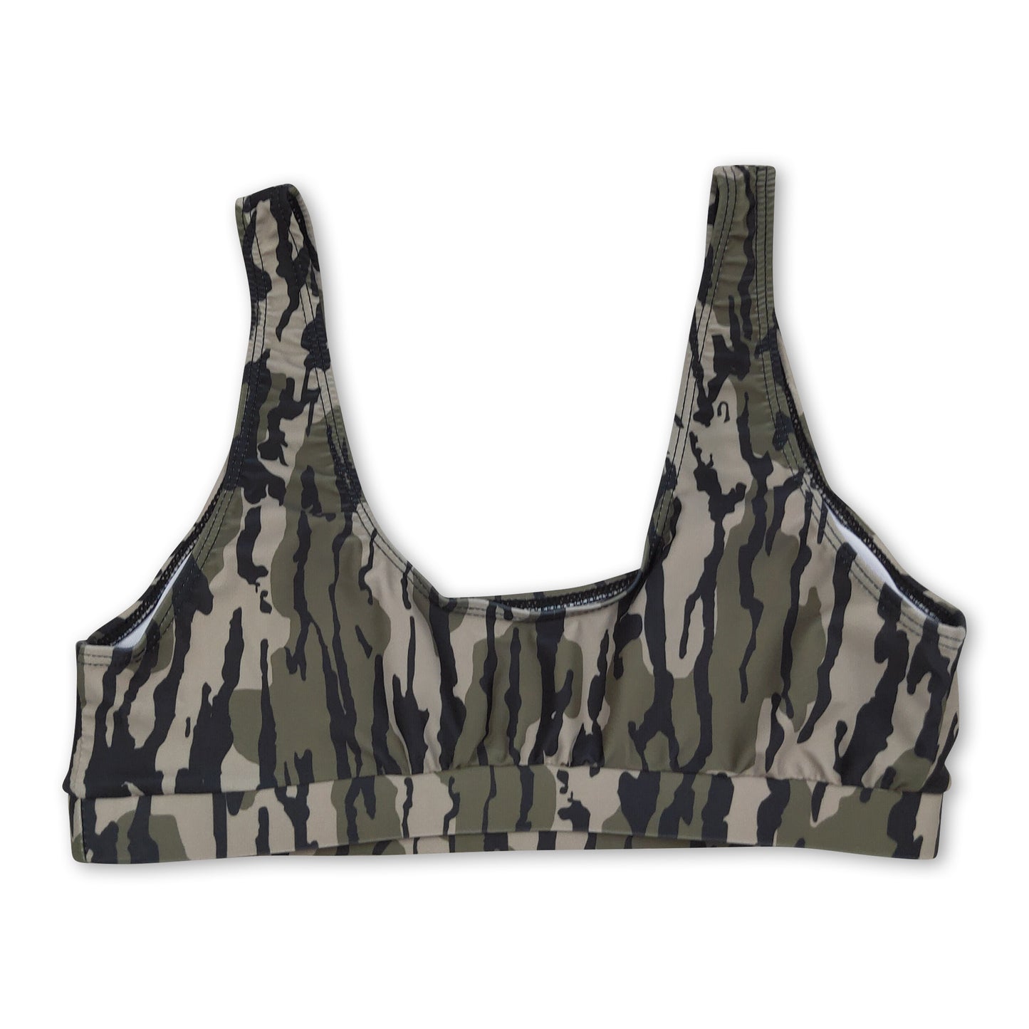 Bottomland camo adult women summer swim top