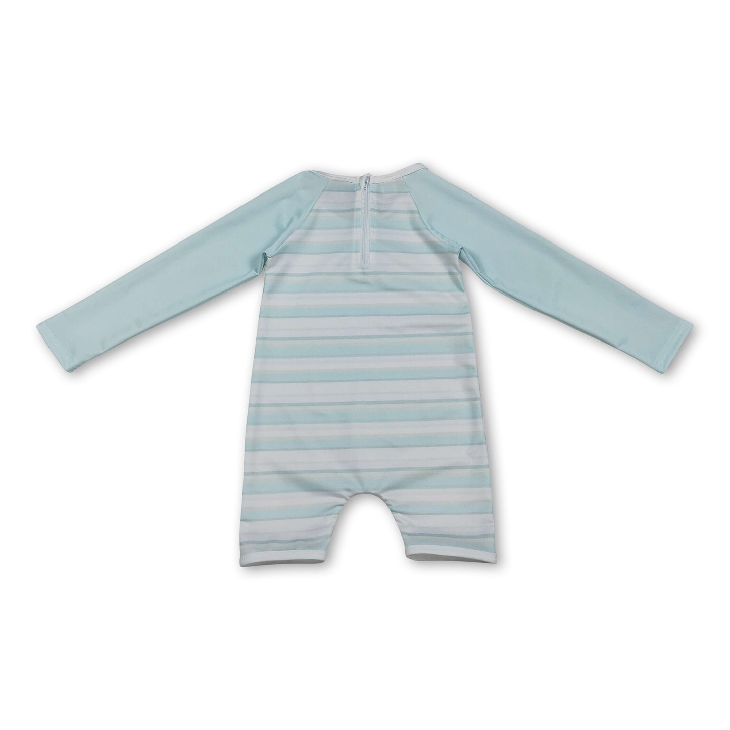 Long sleeves stripe baby boy summer swimsuit