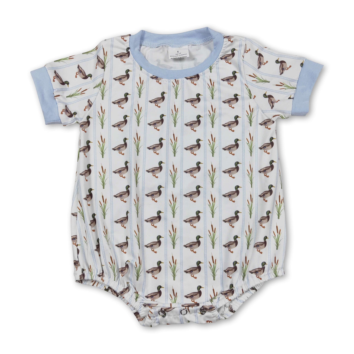 Short sleeves duck baby boy summer romper ship from US