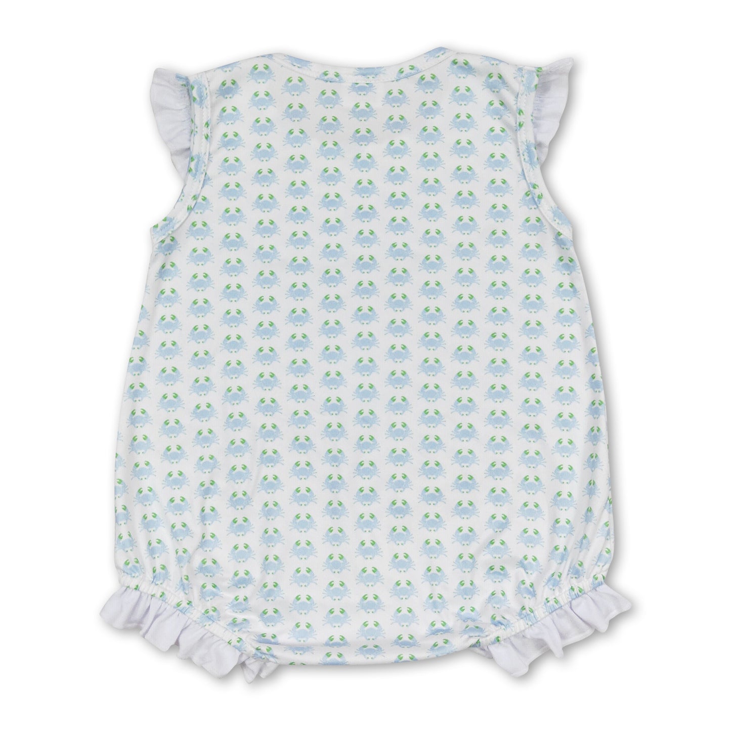 Sleeveless crab baby girls summer romper