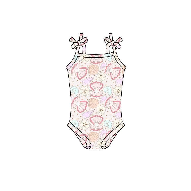 Straps shell baby girls summer romper