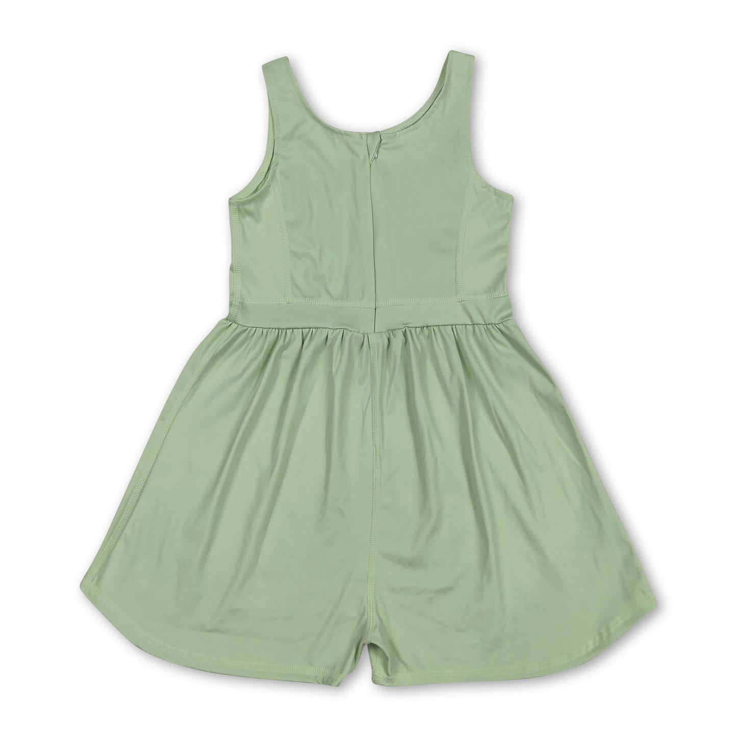 Sleeveless yellow kids girls active wear jumpsuit