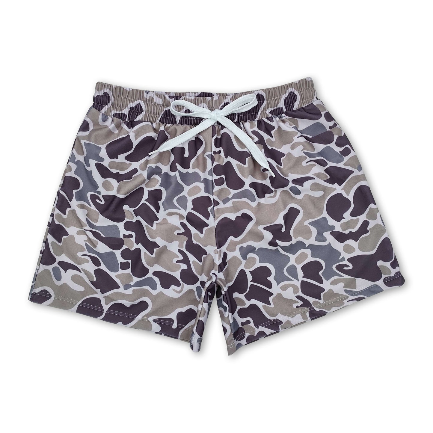 Camo summer boy swim trunks ship from US