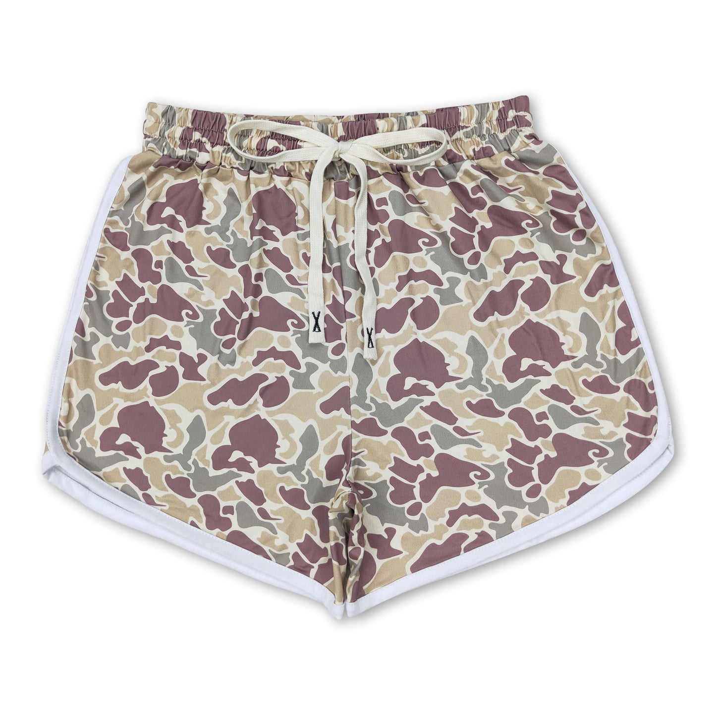 Camo print adult women shorts ship from US