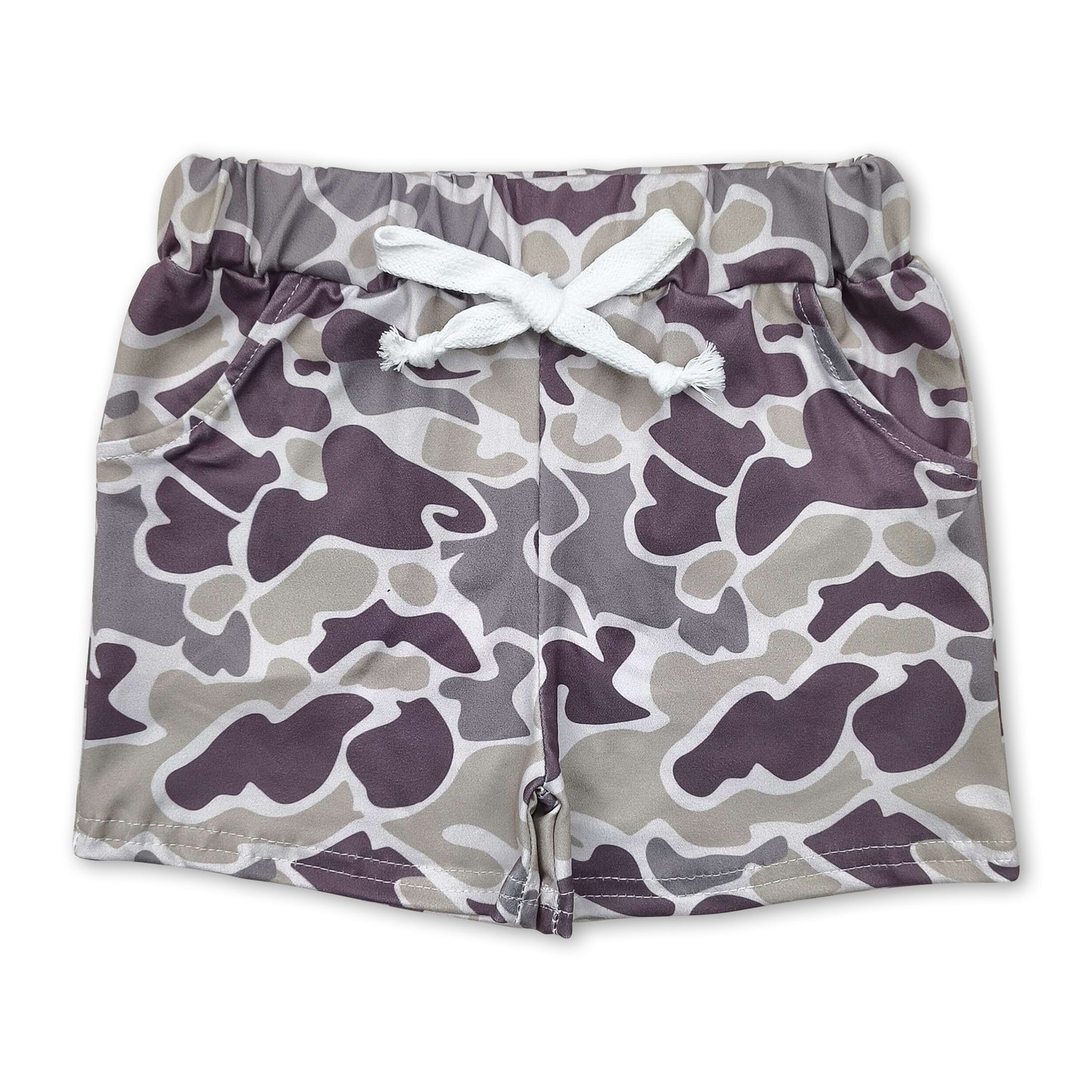 Camo pockets bottom baby boys summer shorts