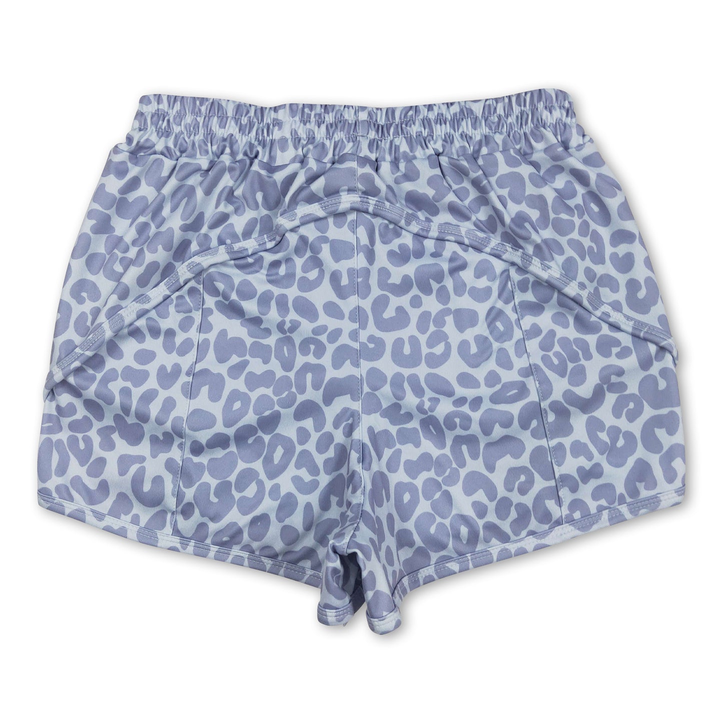 Grey leopard adult women summer shorts