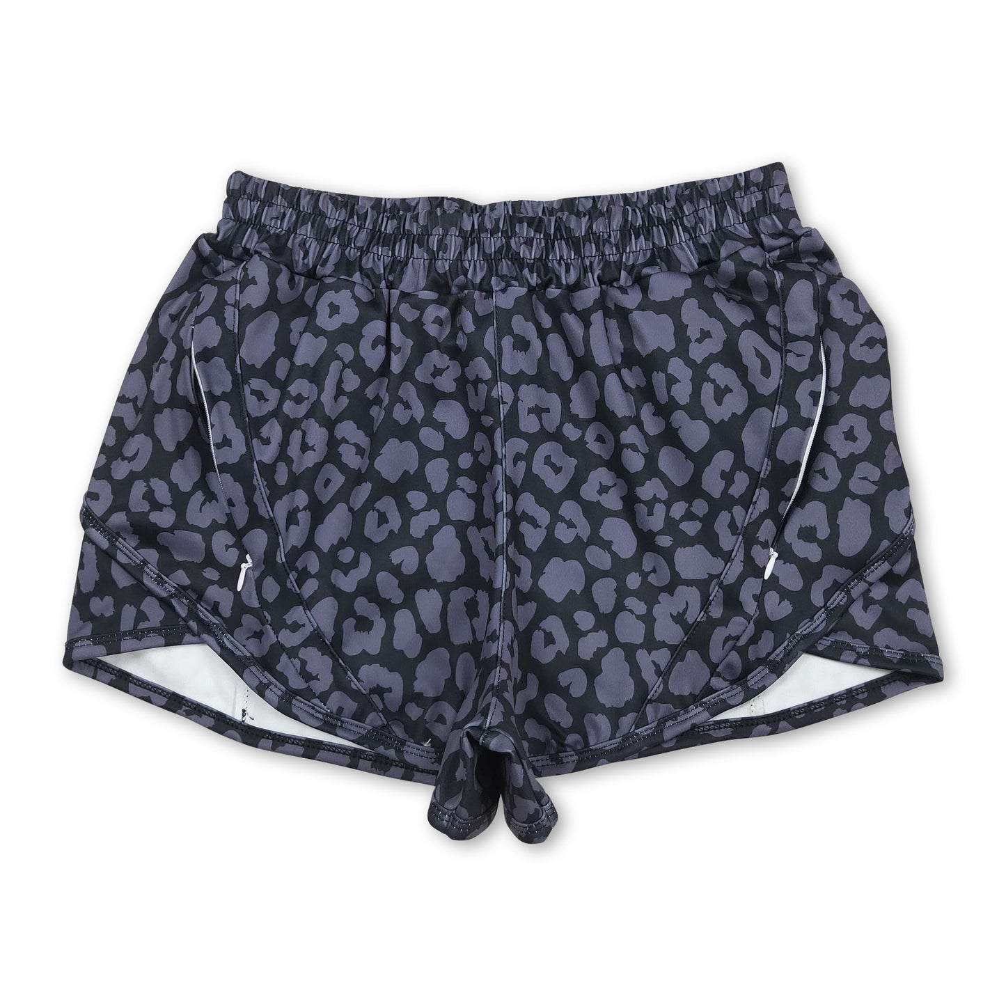 Black leopard adult women summer shorts