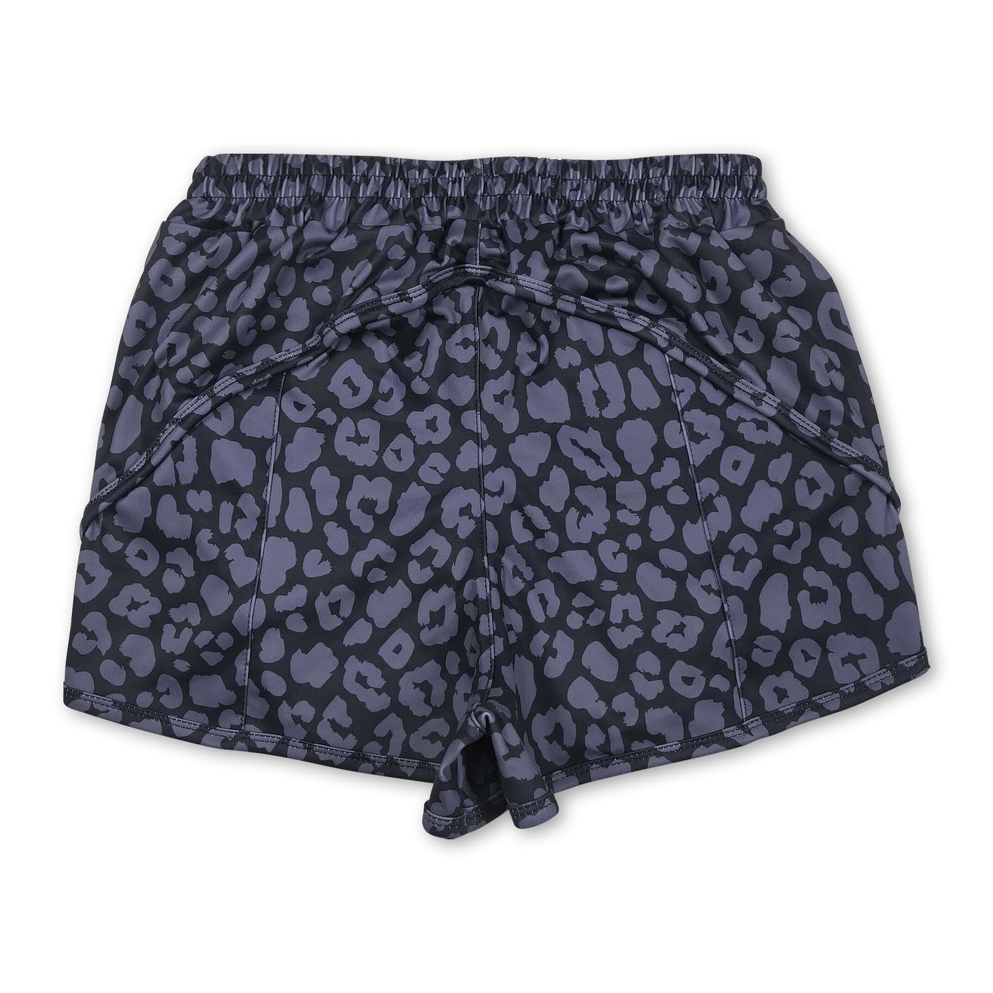Black leopard adult women summer shorts