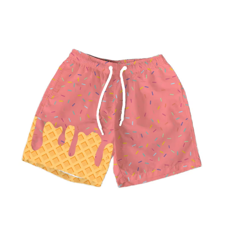 Peach ice cream sprinkle baby kids summer team shorts