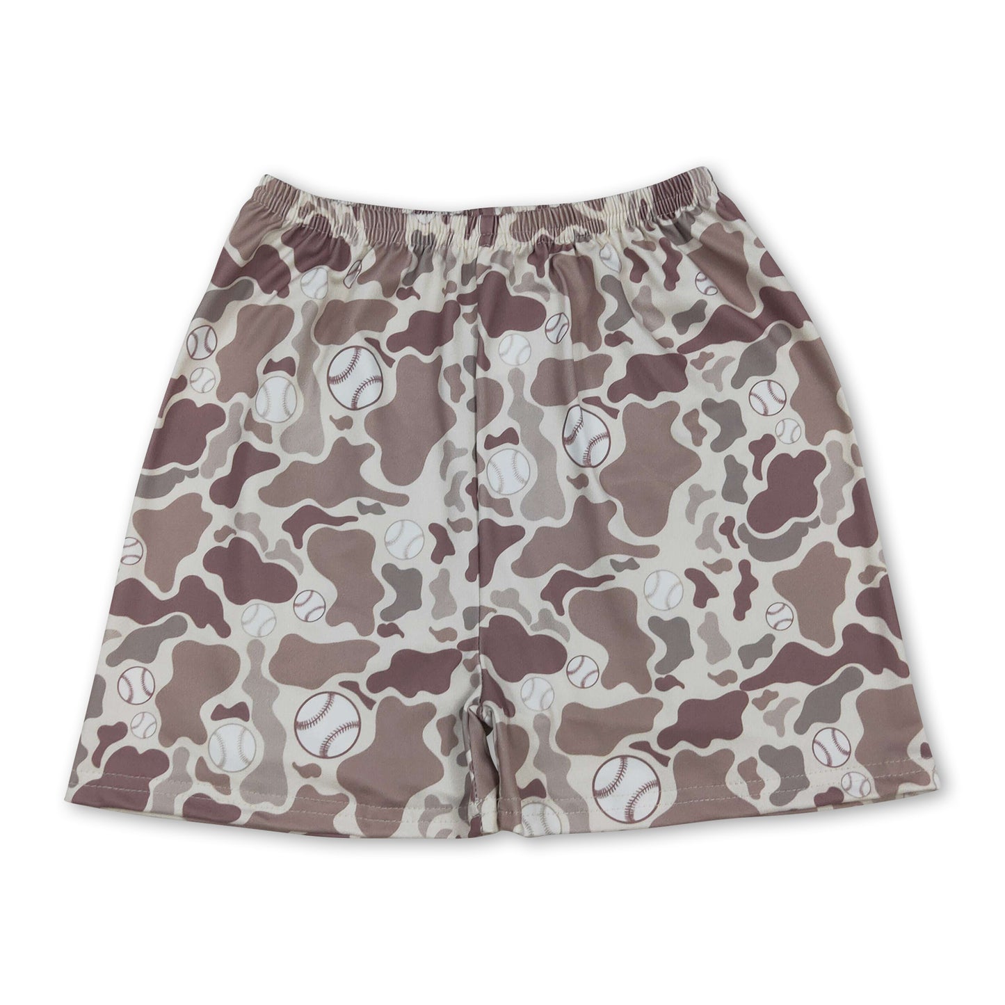 Khaki camo baseball kids boys summer shorts