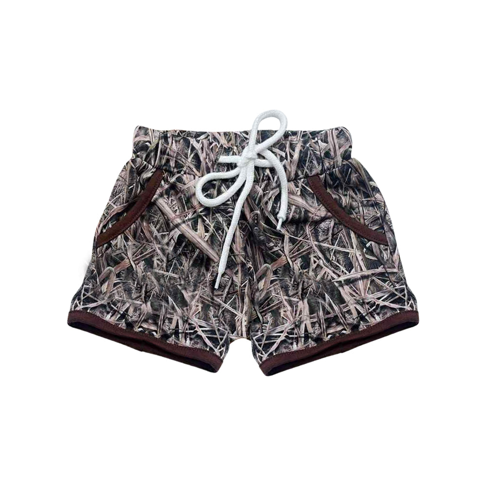 hunting baby boy yoga shorts