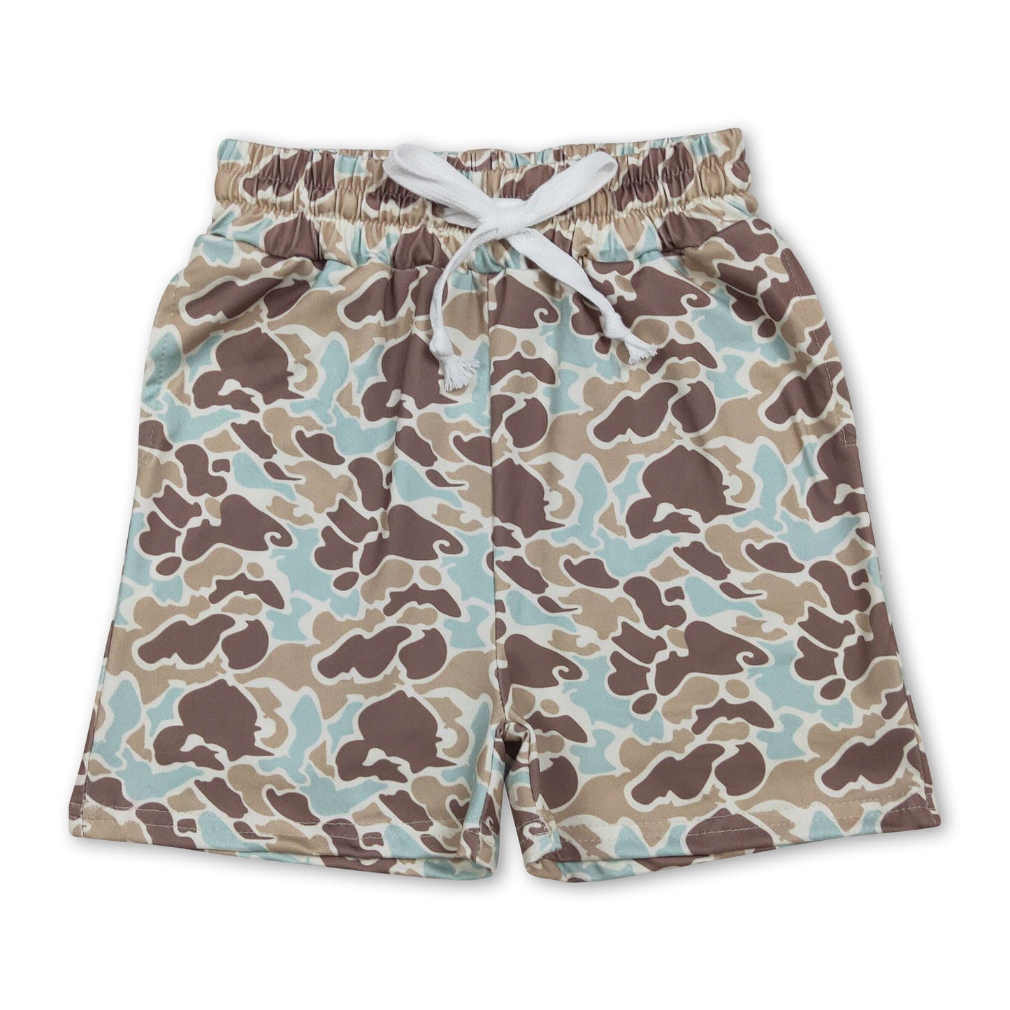 Mint camo kids boys summer shorts