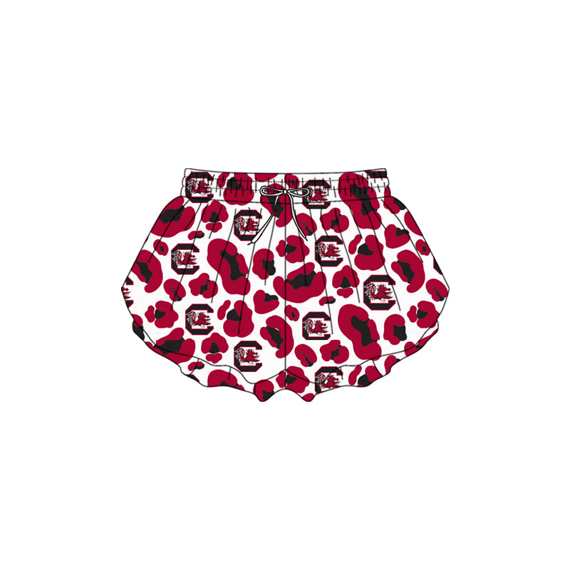 Leopard C kids girls team active summer shorts