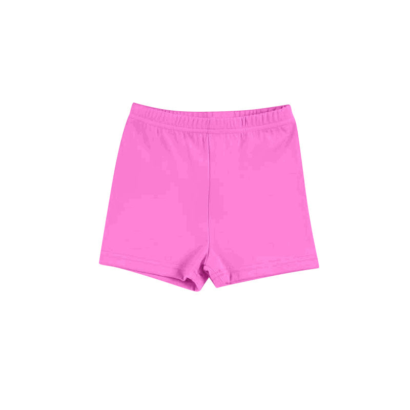 Pink kids girls summer active shorts