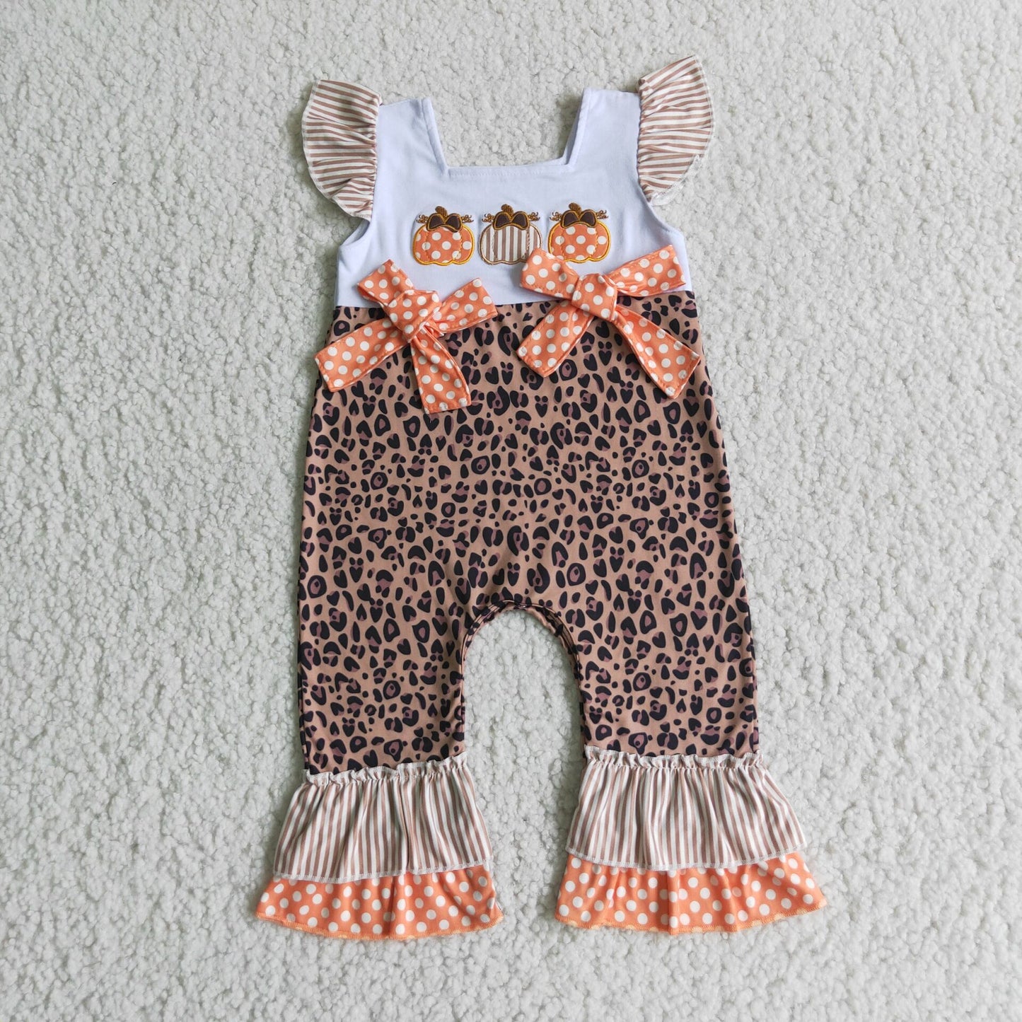 Baby Pumpkin Applique Romper