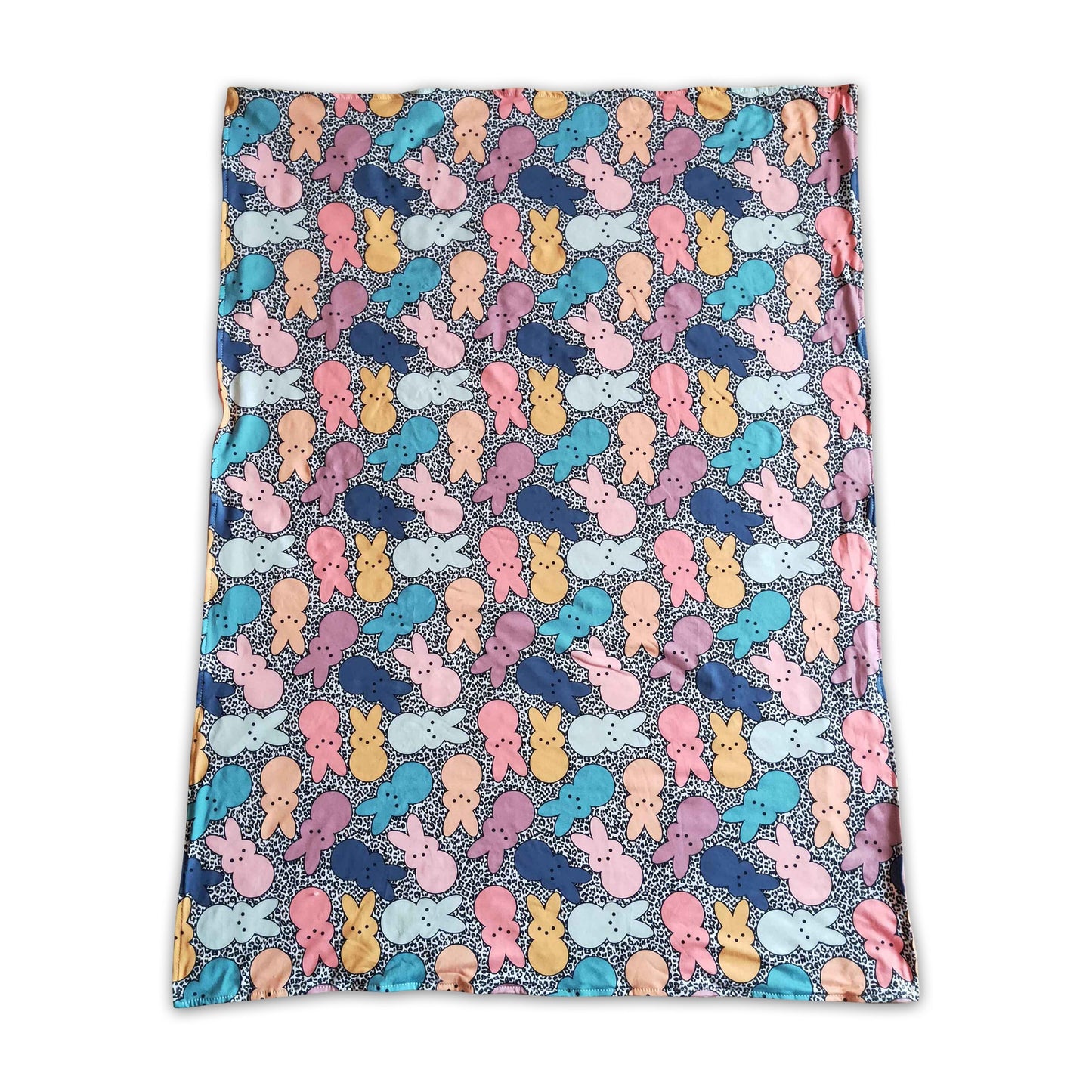 Hangin with my peeps bunny leopard baby easter blankets