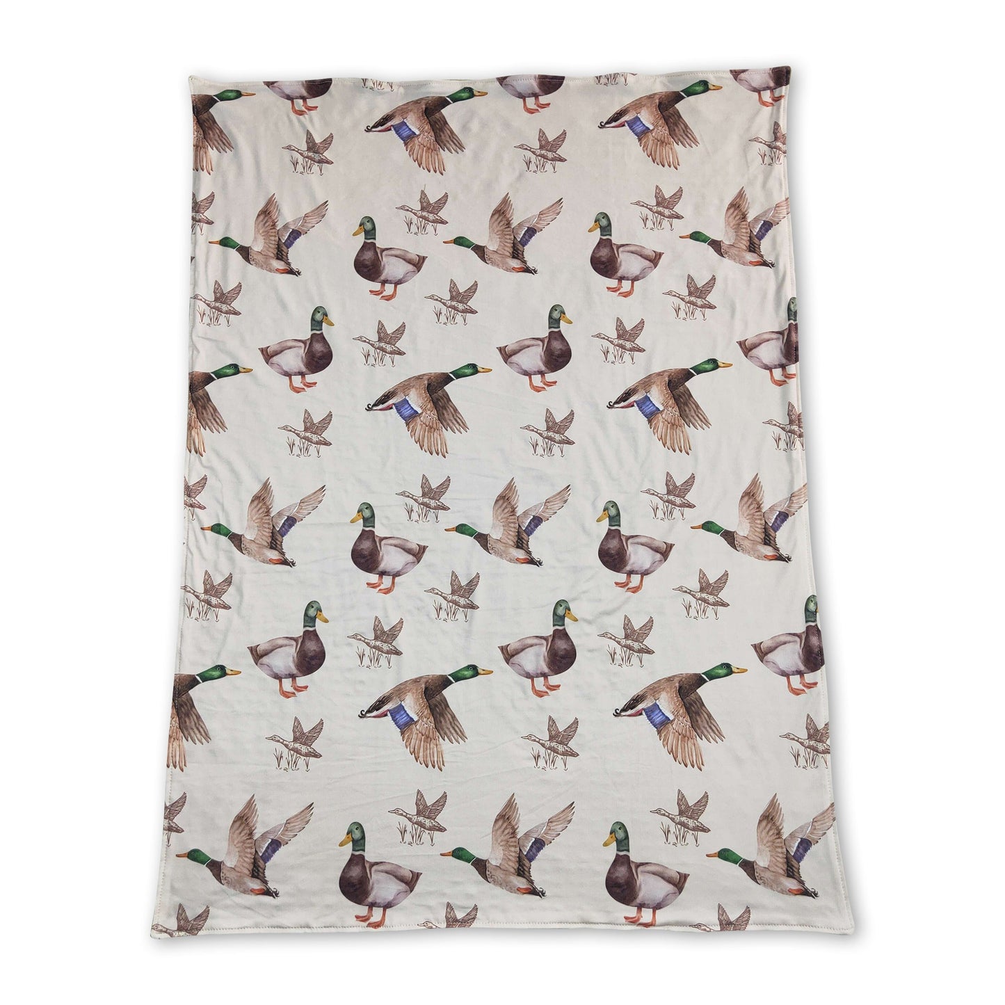 Duck olive polka dots baby kids hunting blankets