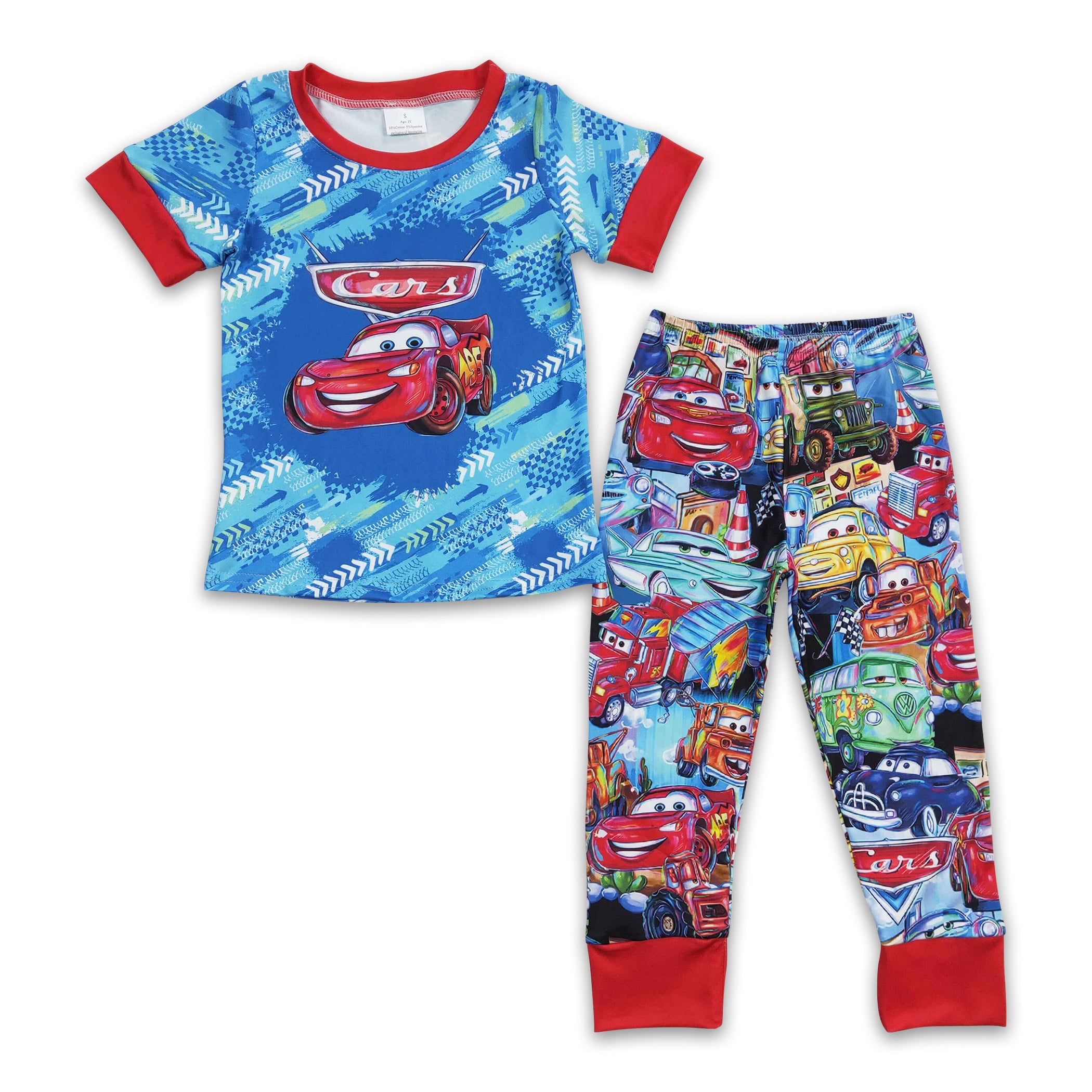 Cars Short Sleeves Shirt Pants Kids Boy Clothing Set – Western Kids Clothes