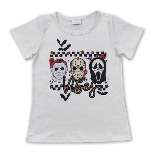 Short sleeves scream vibes baby kids Halloween shirt